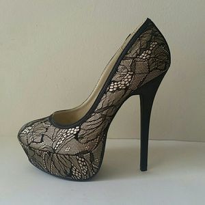 Wild Diva Lounge fishnet heels